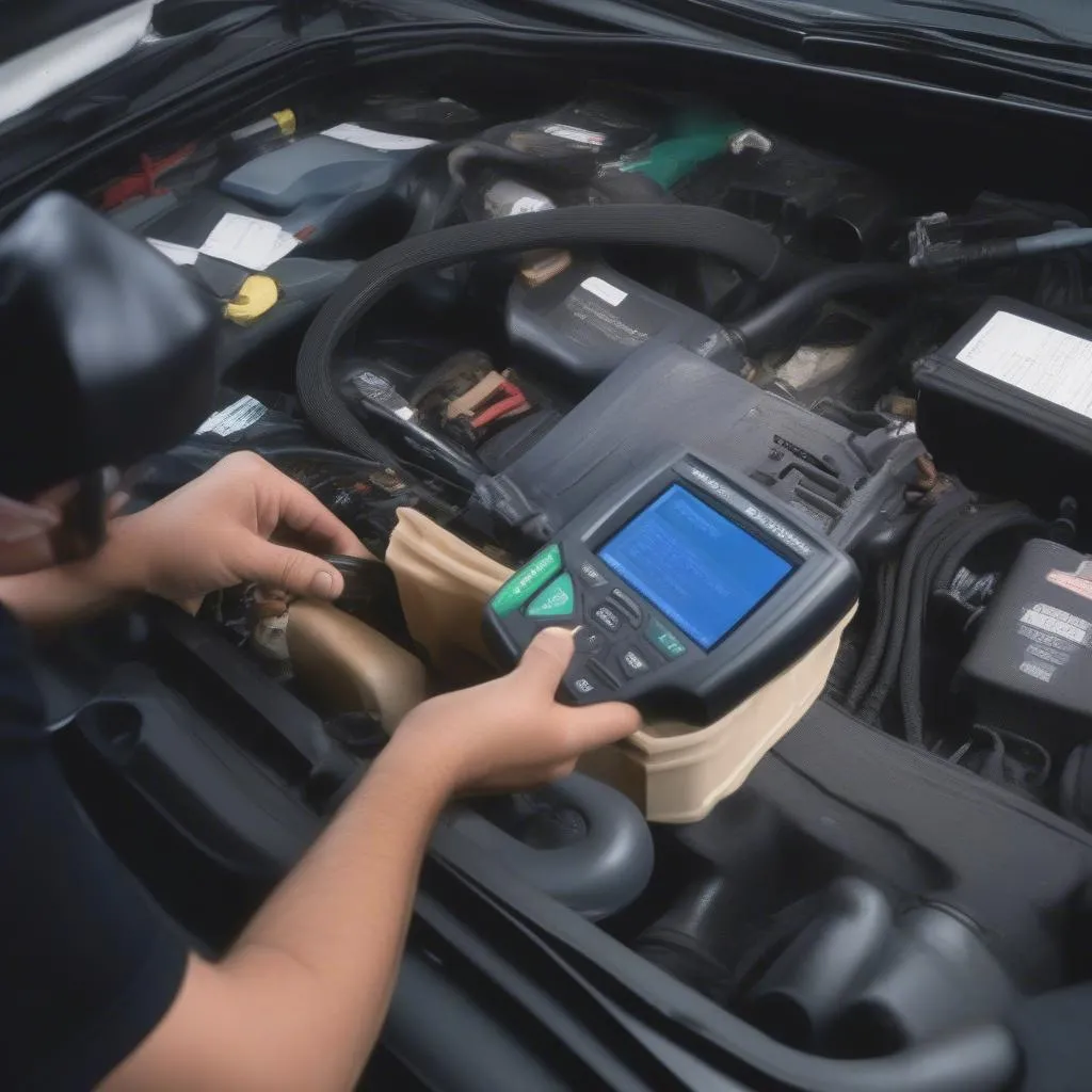 Car Diagnostic Tool Connection